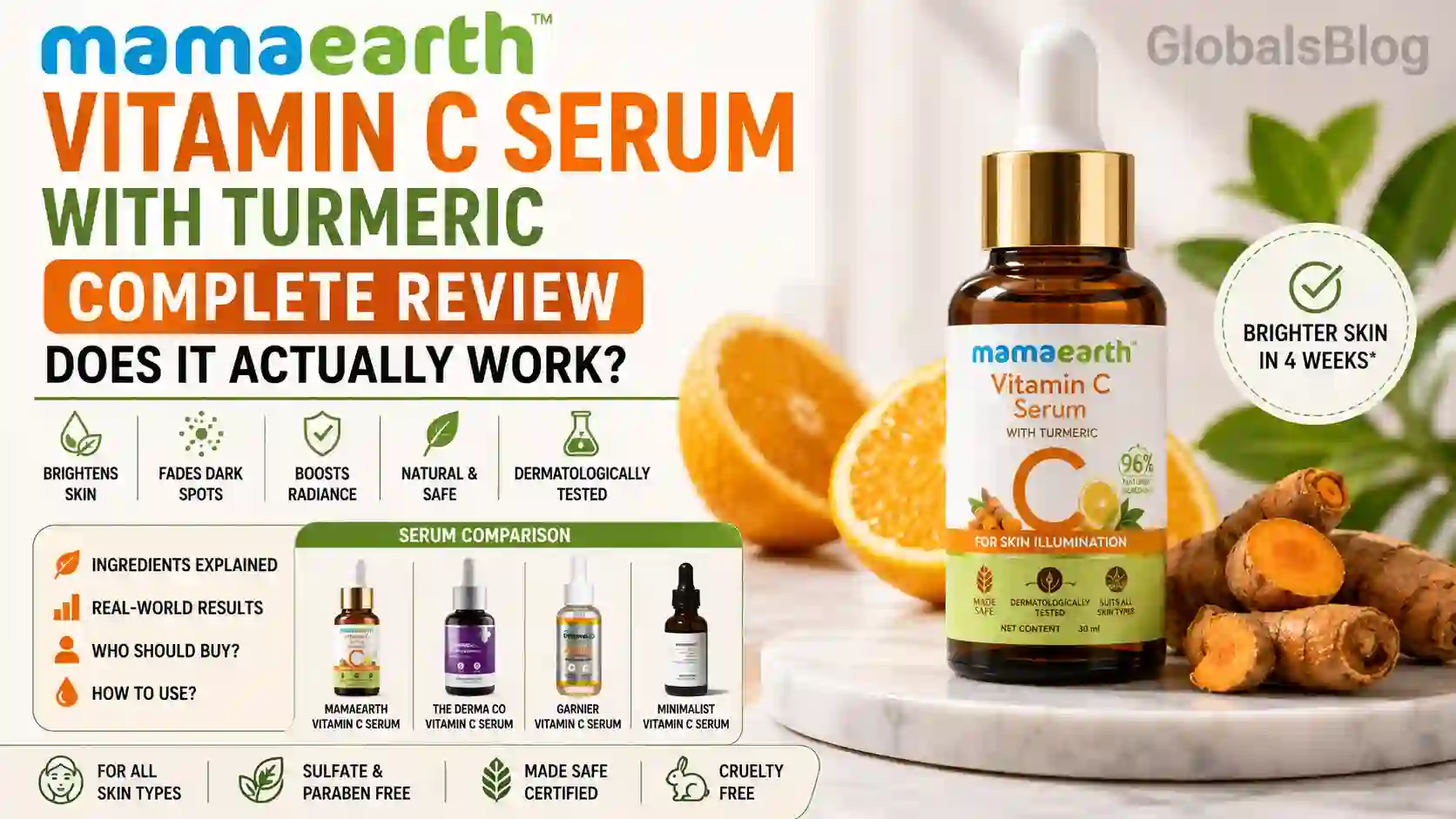 Mamaearth Vitamin C Serum Review — Does It Actually Work?