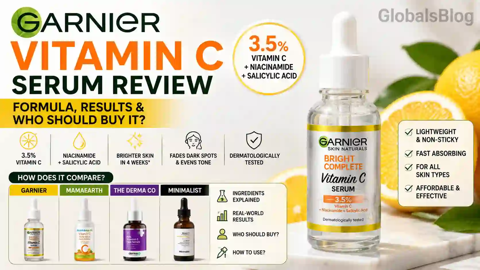 Garnier Vitamin C Serum Review — Formula, Results and Who Should Buy It