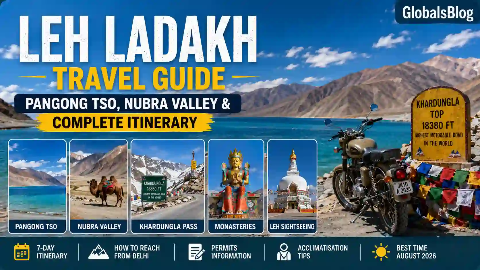 Leh Ladakh Travel Guide — Pangong Tso, Nubra Valley and Complete Itinerary