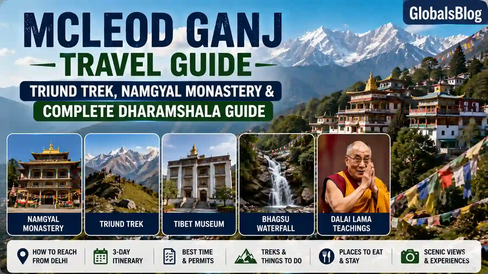 McLeod Ganj Travel Guide — Triund Trek, Namgyal Monastery and Complete Dharamshala Guide