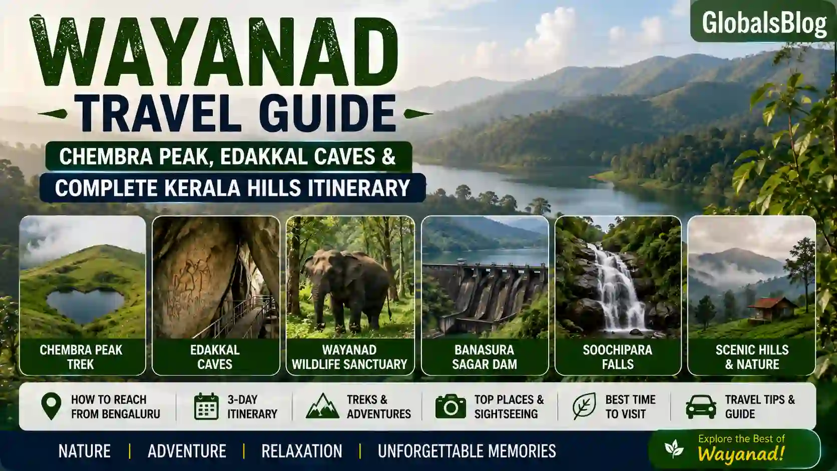 Wayanad Travel Guide — Chembra Peak, Edakkal Caves and Complete Kerala Hills Itinerary
