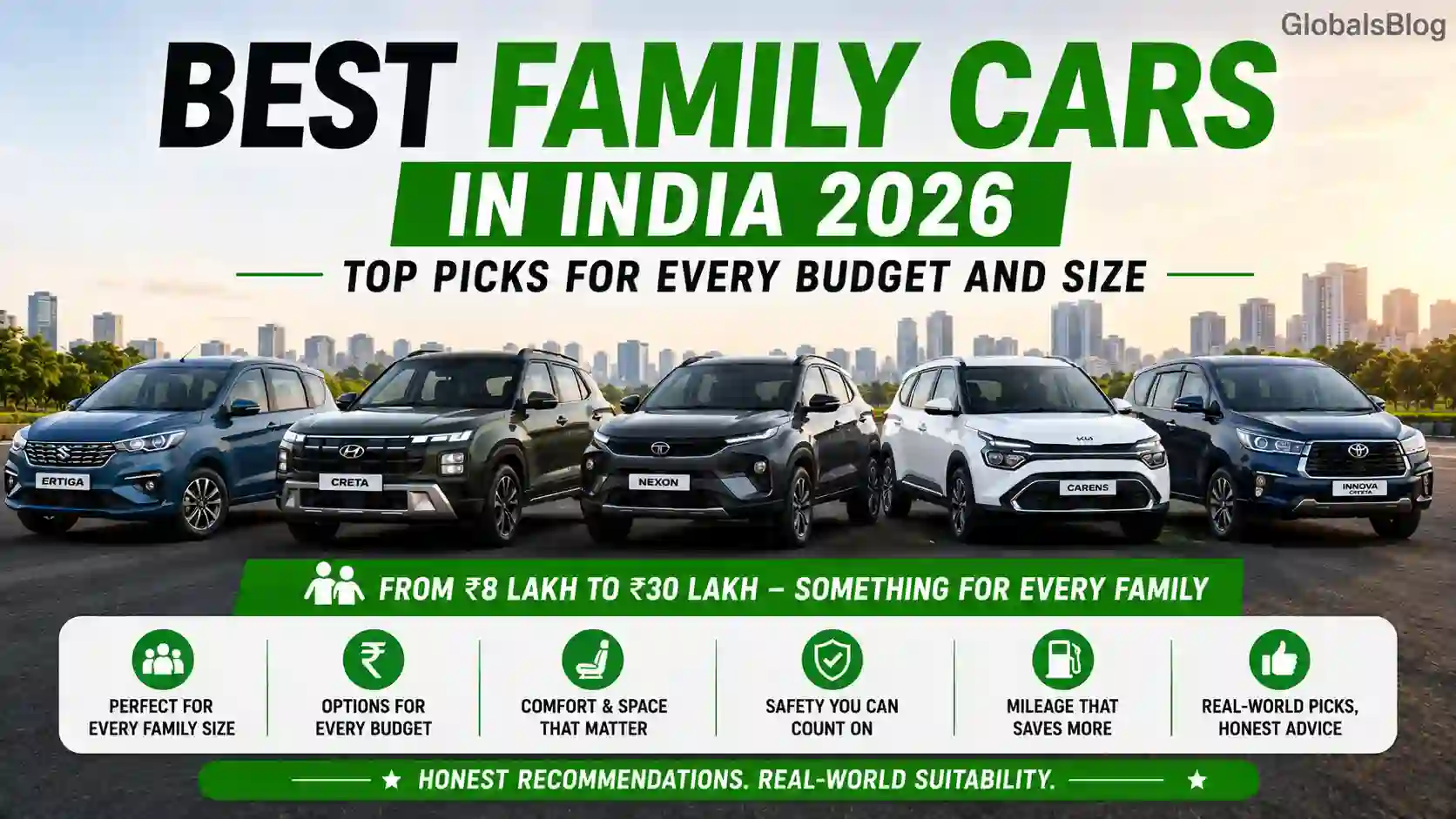Best Family Cars in India 2026 — Top Picks