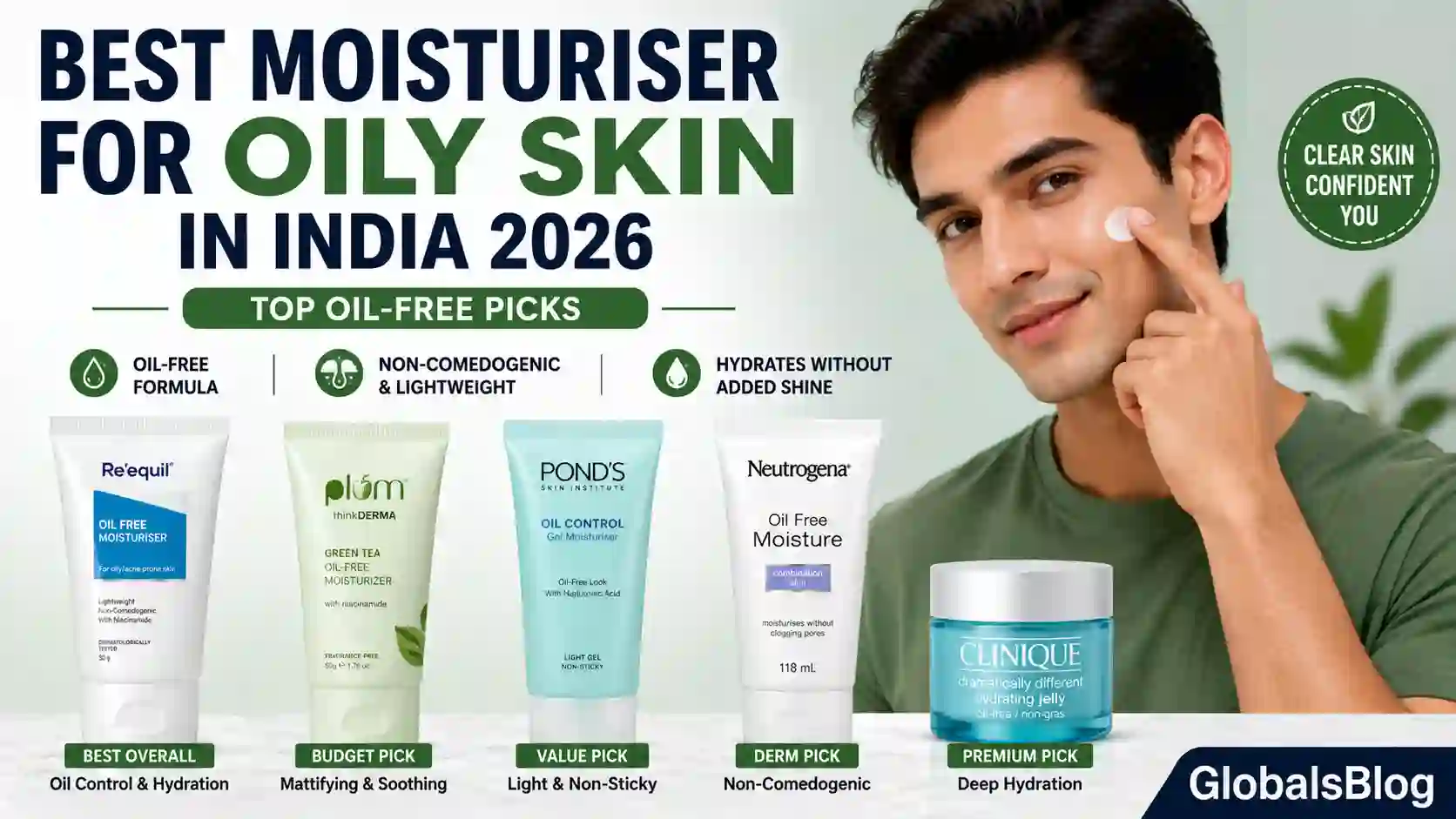 Best Moisturiser for Oily Skin in India 2026