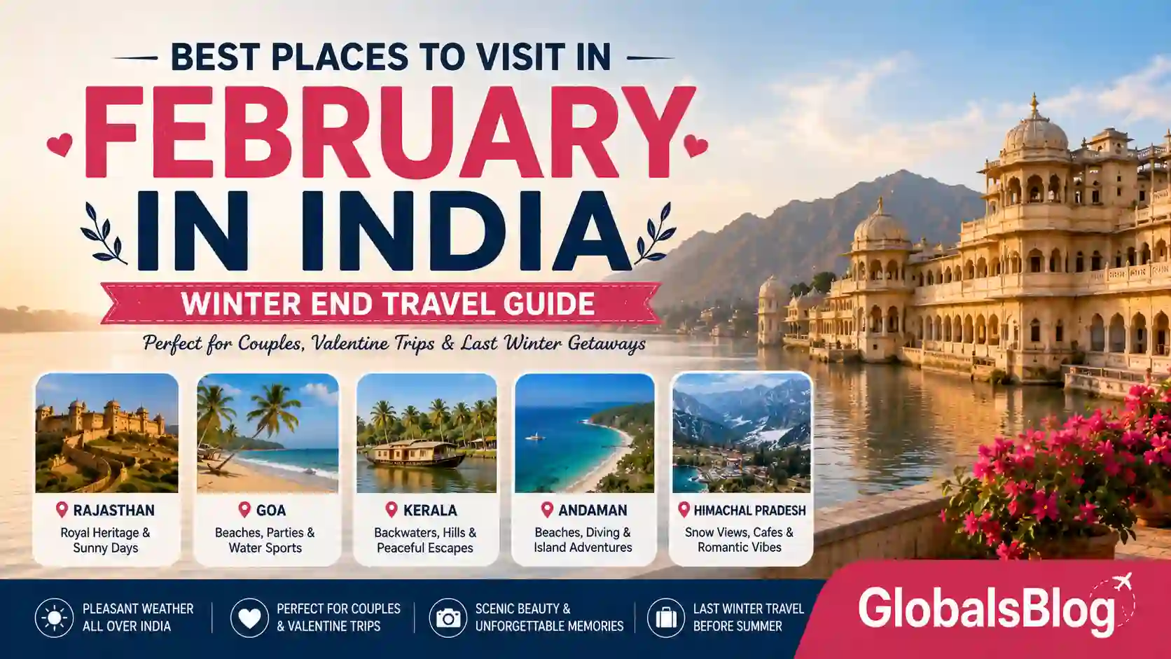 Best Places to Visit in February in India — Winter End Travel Guide