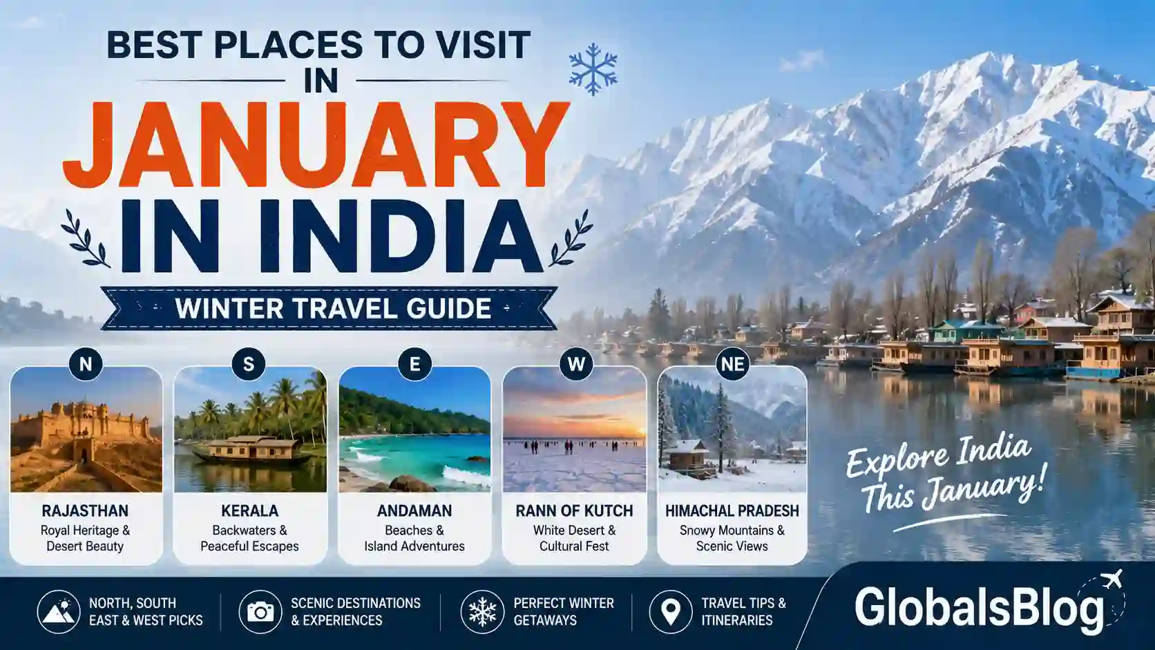 Best Places to Visit in January in India — Winter Travel Guide