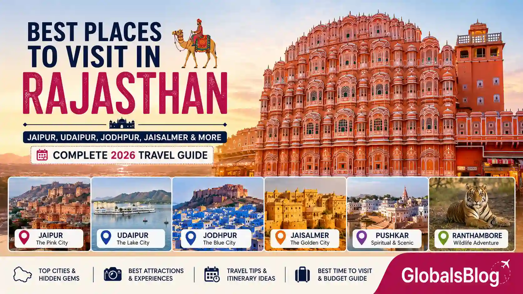 Best Places to Visit in Rajasthan — Jaipur, Udaipur, Jodhpur, Jaisalmer Guide