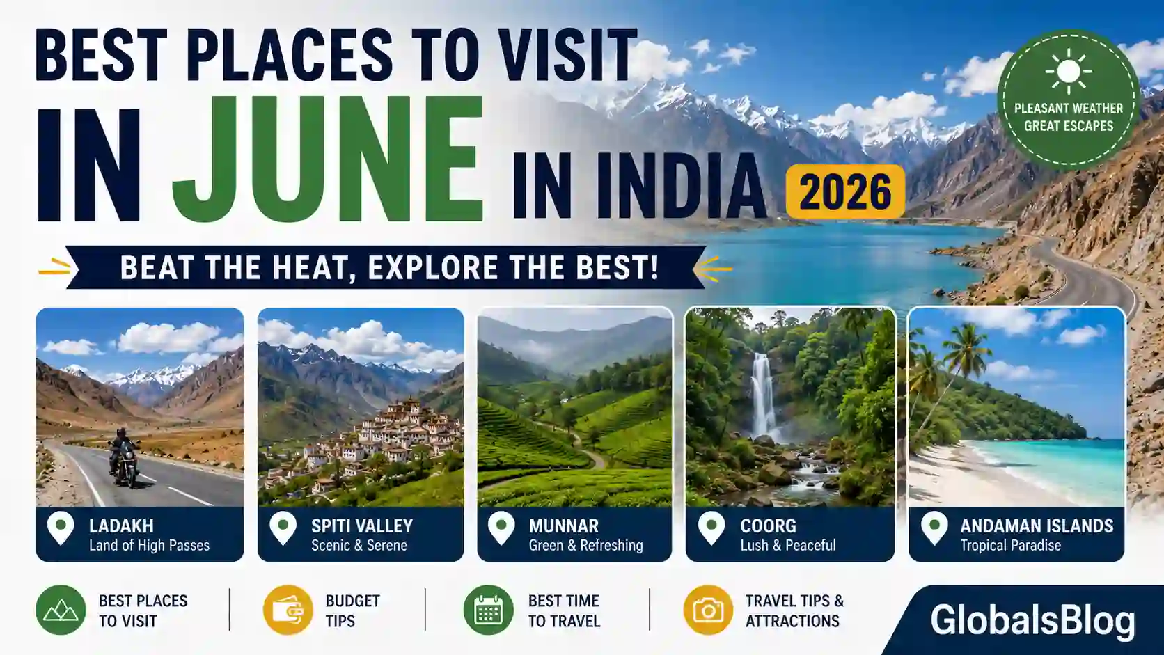 Best Places to Visit in June in India 2026