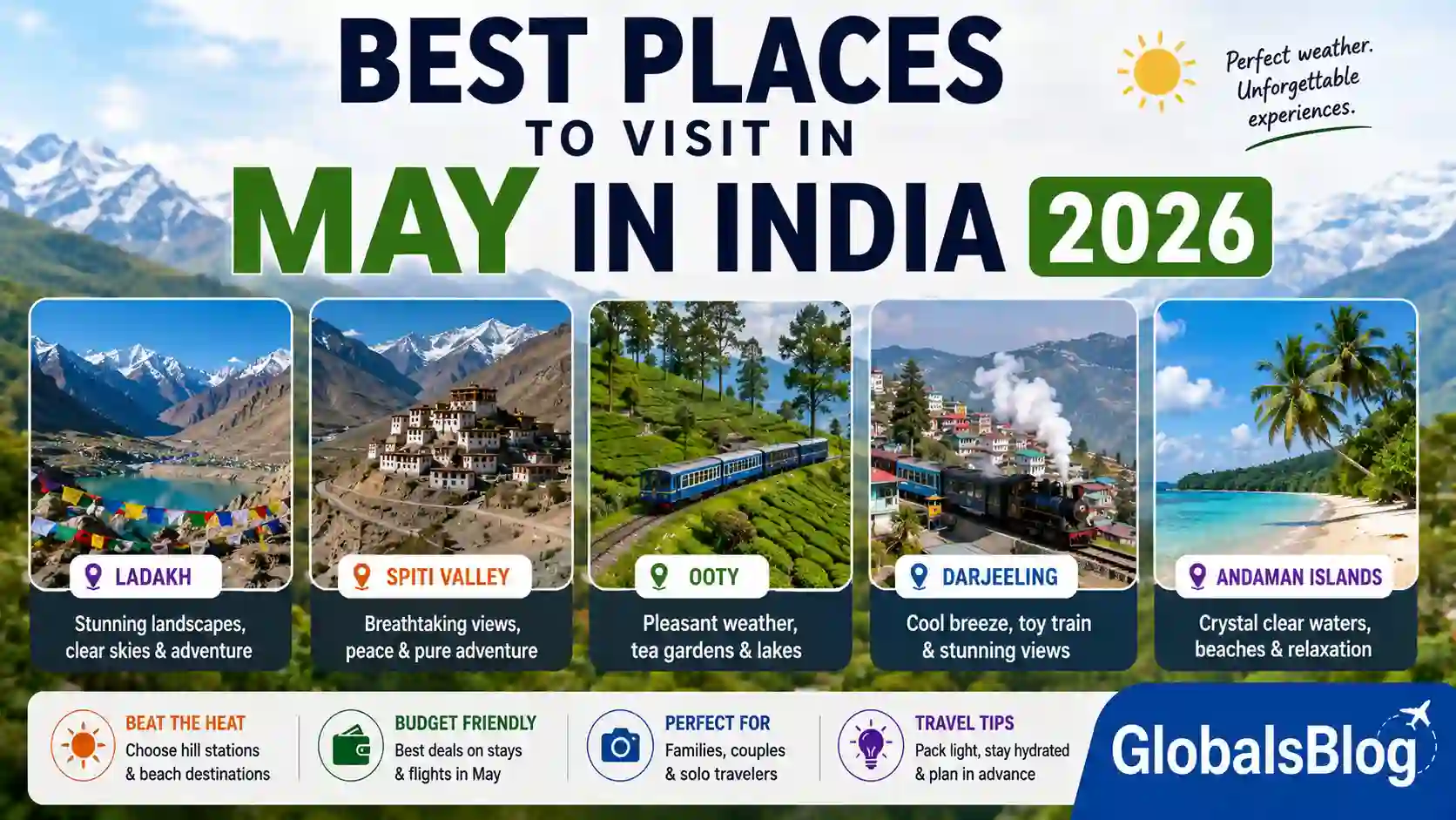 Best Places to Visit in May in India 2026