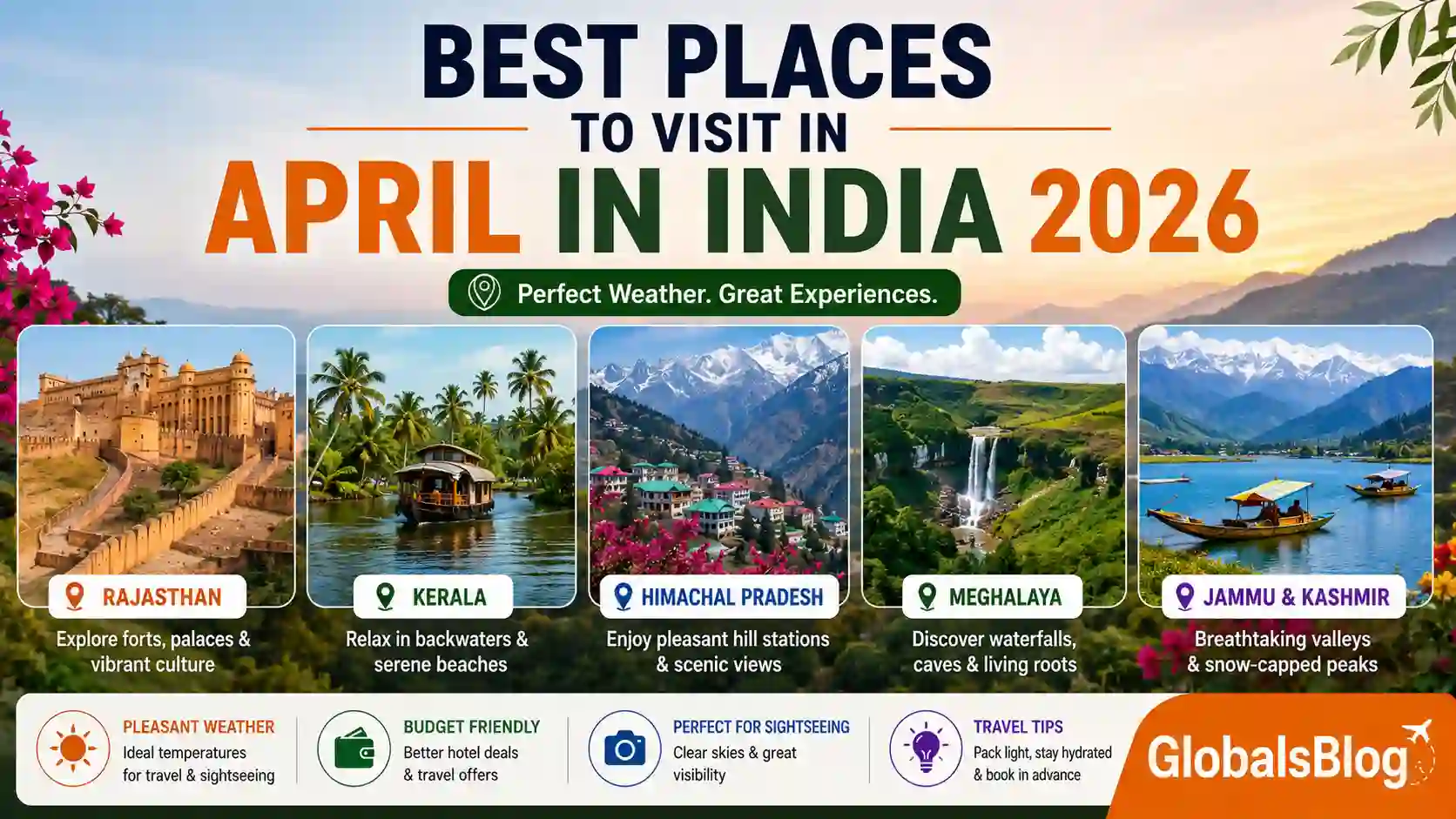 Best Places to Visit in April in India 2026
