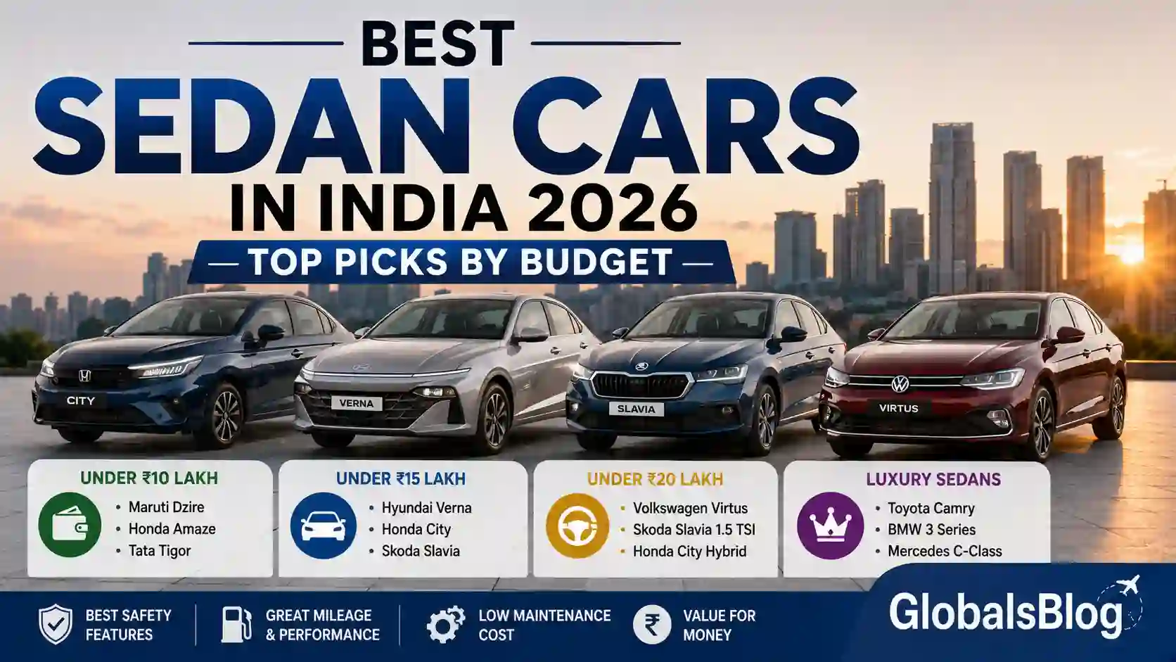 Best Sedan Cars in India 2026 — Top Picks by Budget