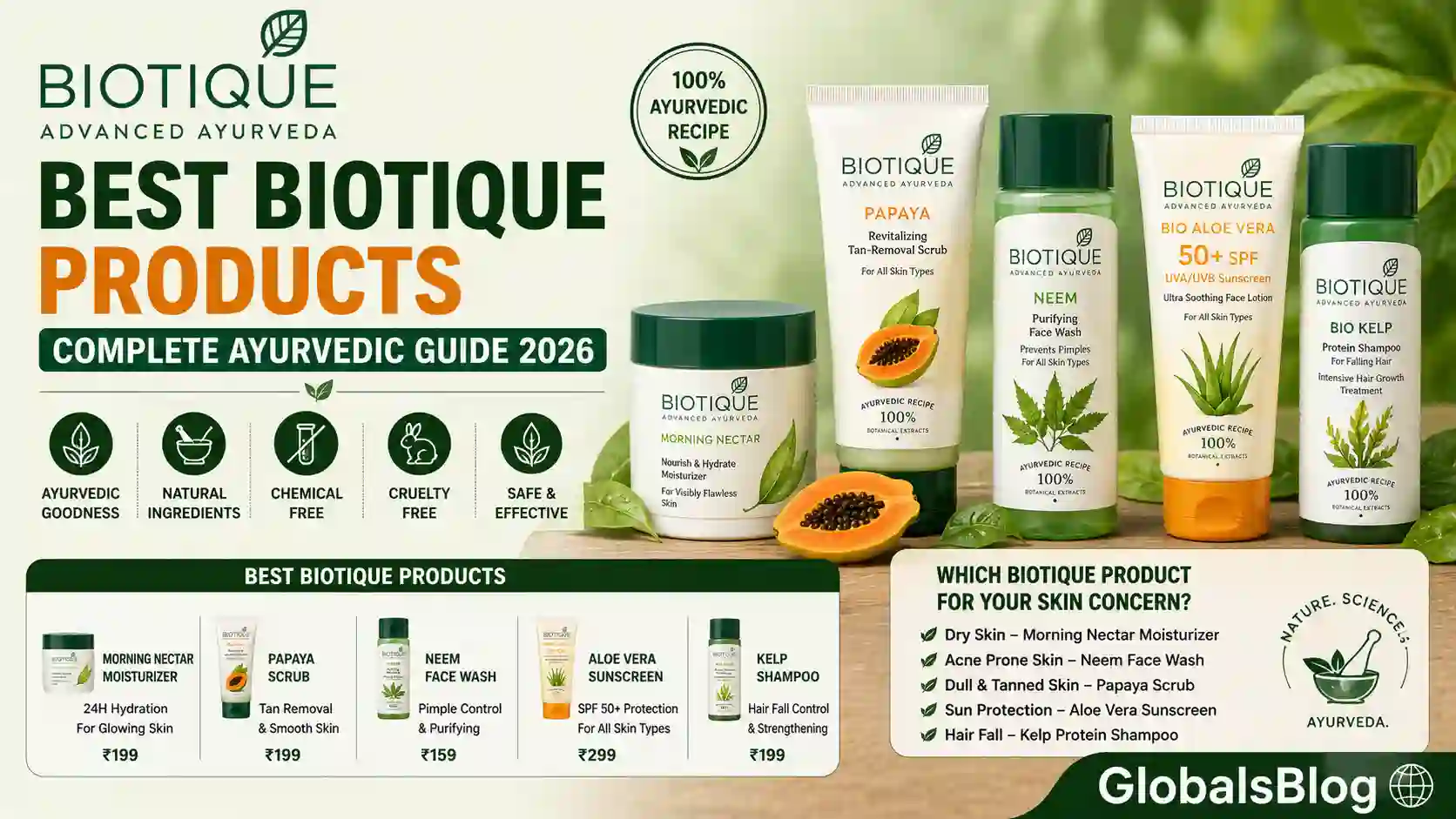 Best Biotique Products — Morning Nectar, Papaya Scrub and Complete Ayurvedic Guide 2026