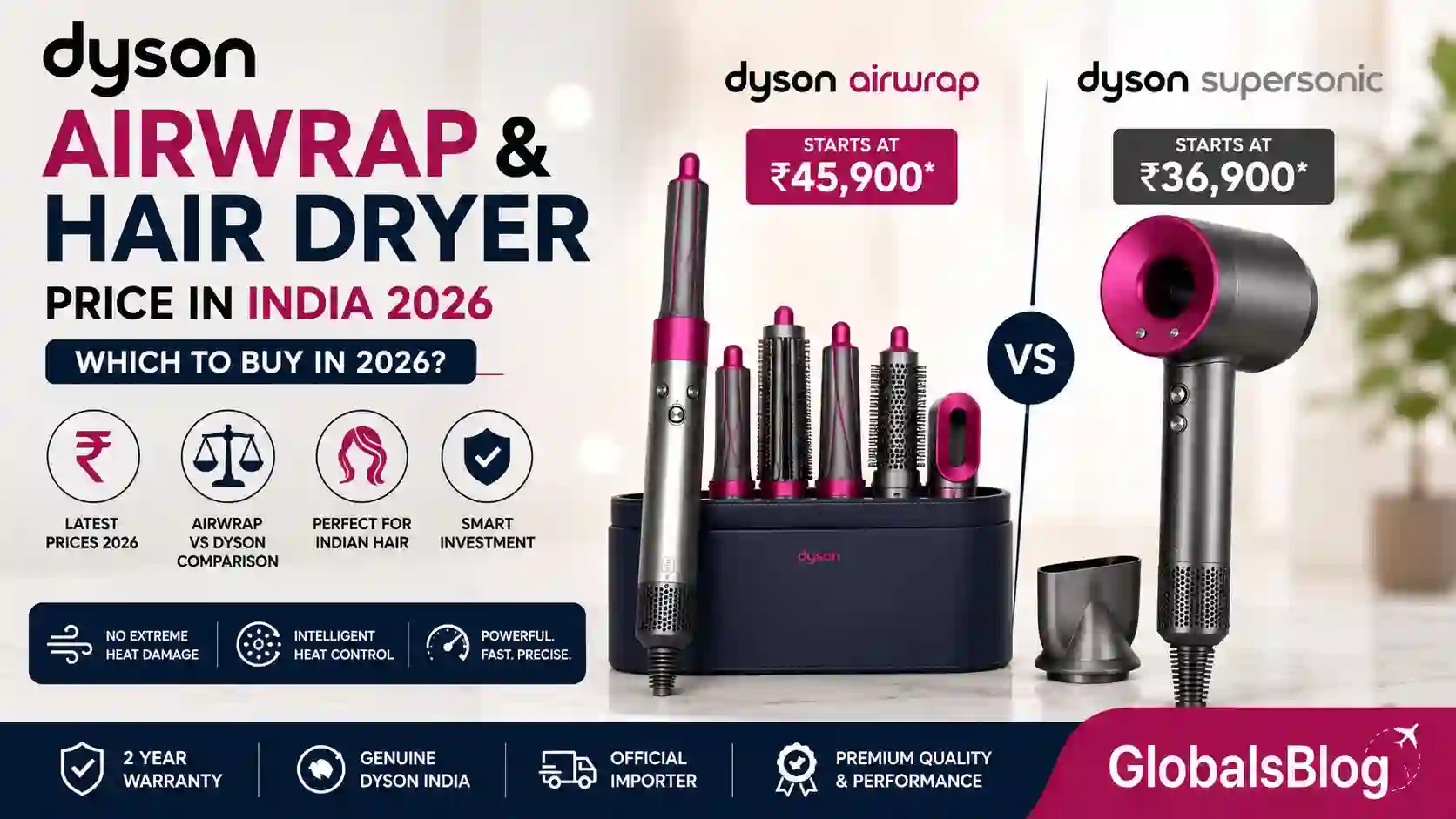 Dyson Airwrap and Dyson Hair Dryer Price in India — Which to Buy in 2026?