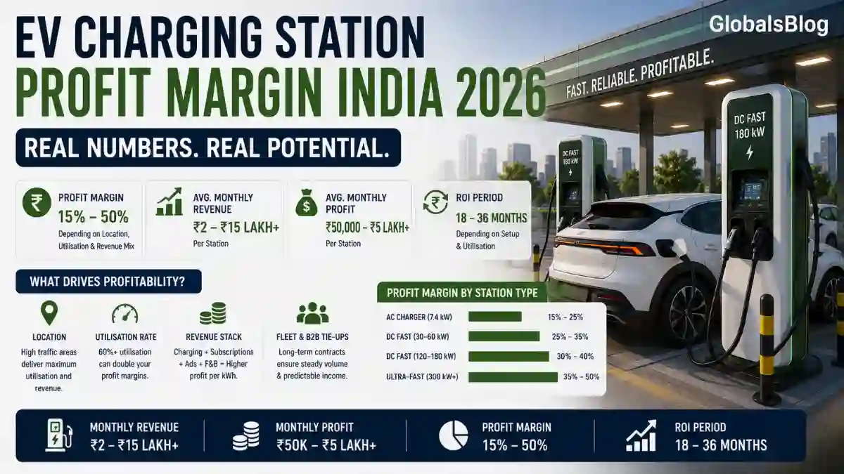 EV Charging Station Profit Margin India 2026