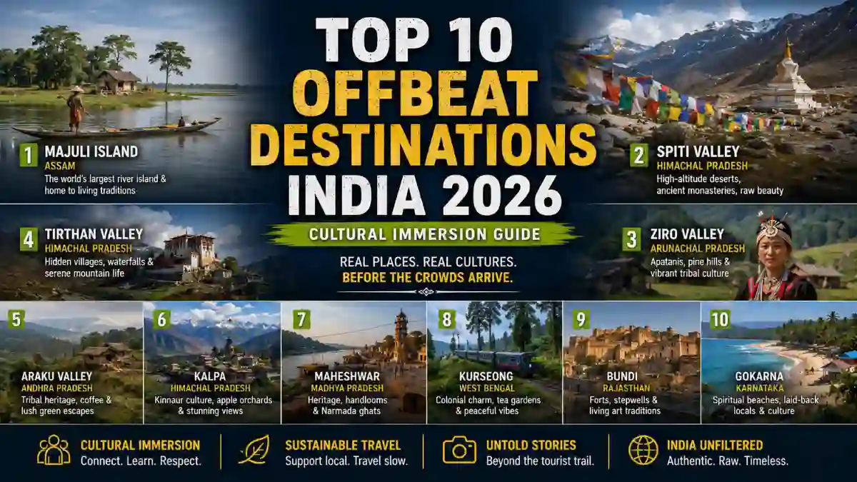 Top 10 Offbeat India Destinations 2026 | Cultural Guide