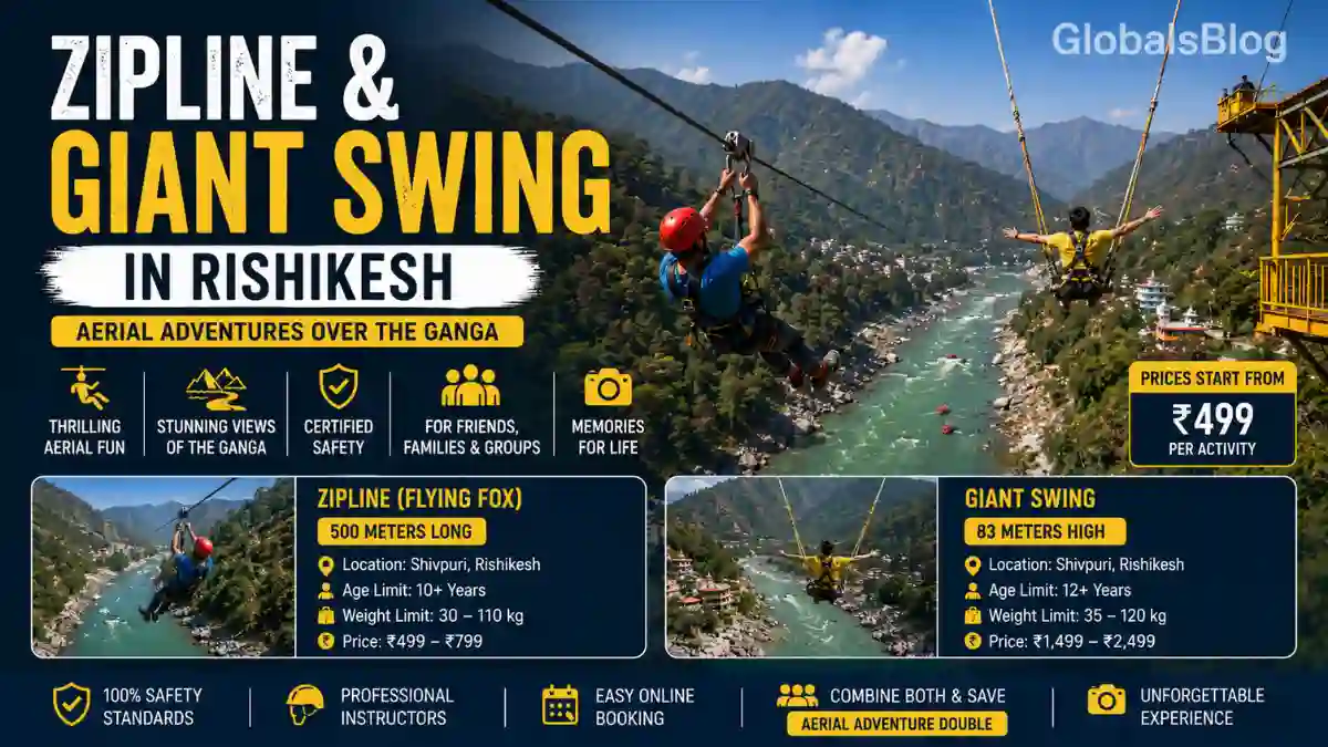 Zipline & Giant Swing in Rishikesh 2026 — Guide